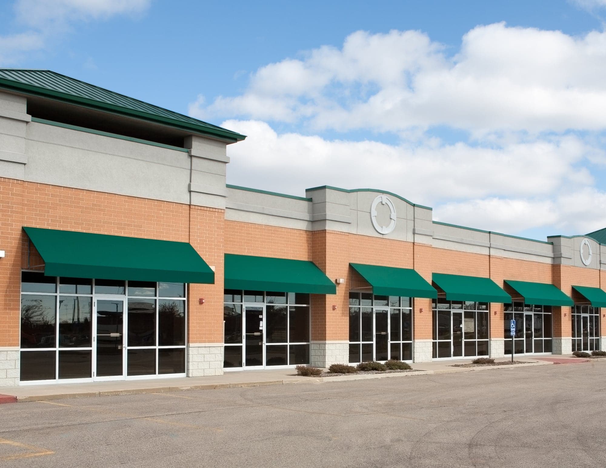 Commercial retail strip center