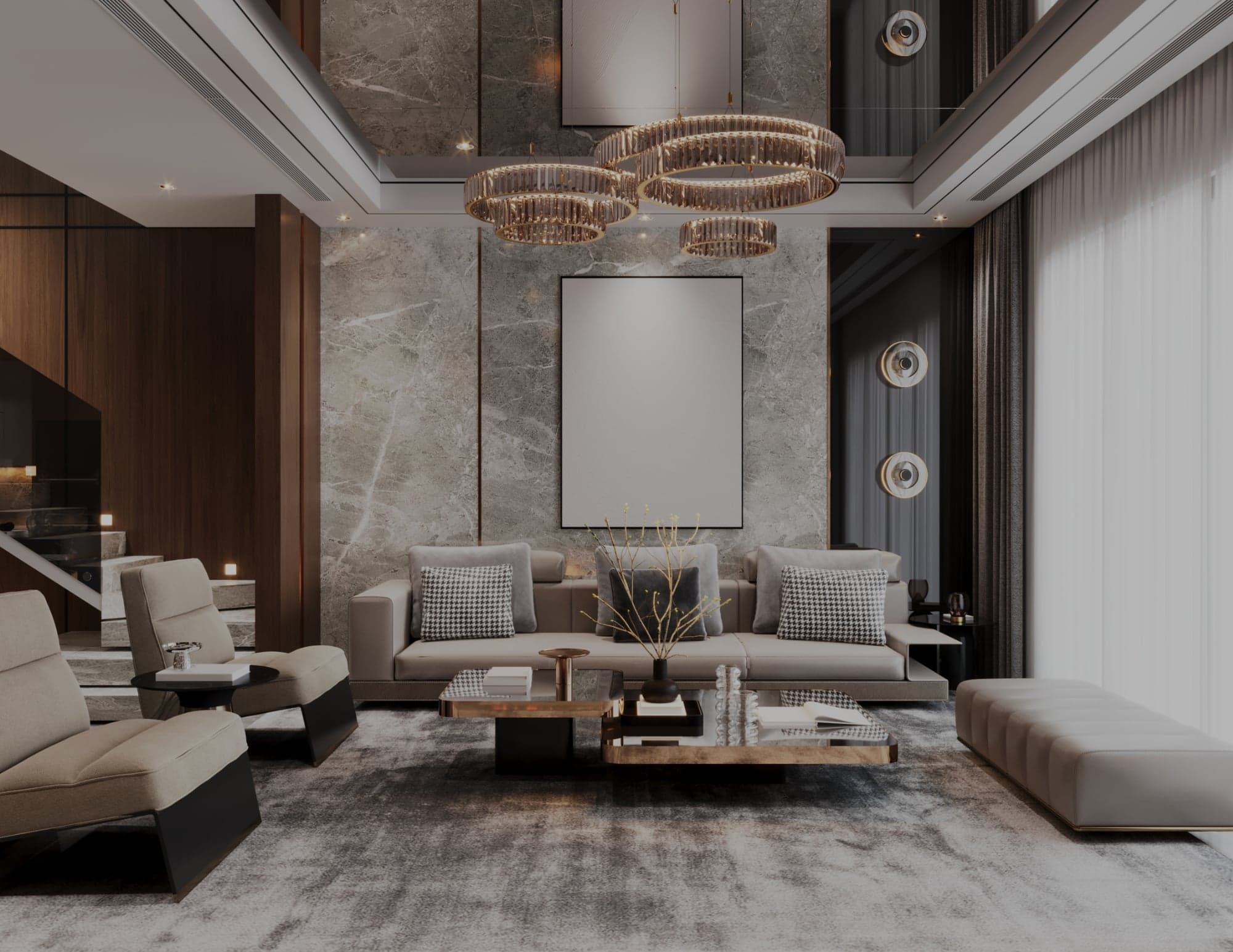 Luxury executive living room